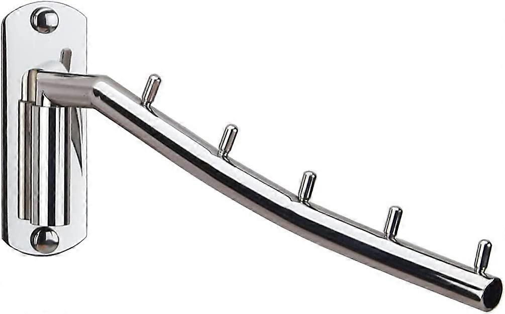 Folding Wall Mounted Clothes Hanger Rack with Swing Arm Heavy Duty Coat Hook (A-5-F6)