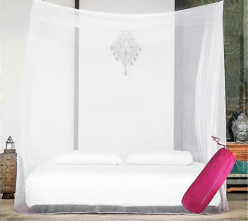 Camping Net White Mesh Portable Square Foldable Mosquito Control Mosquito Net