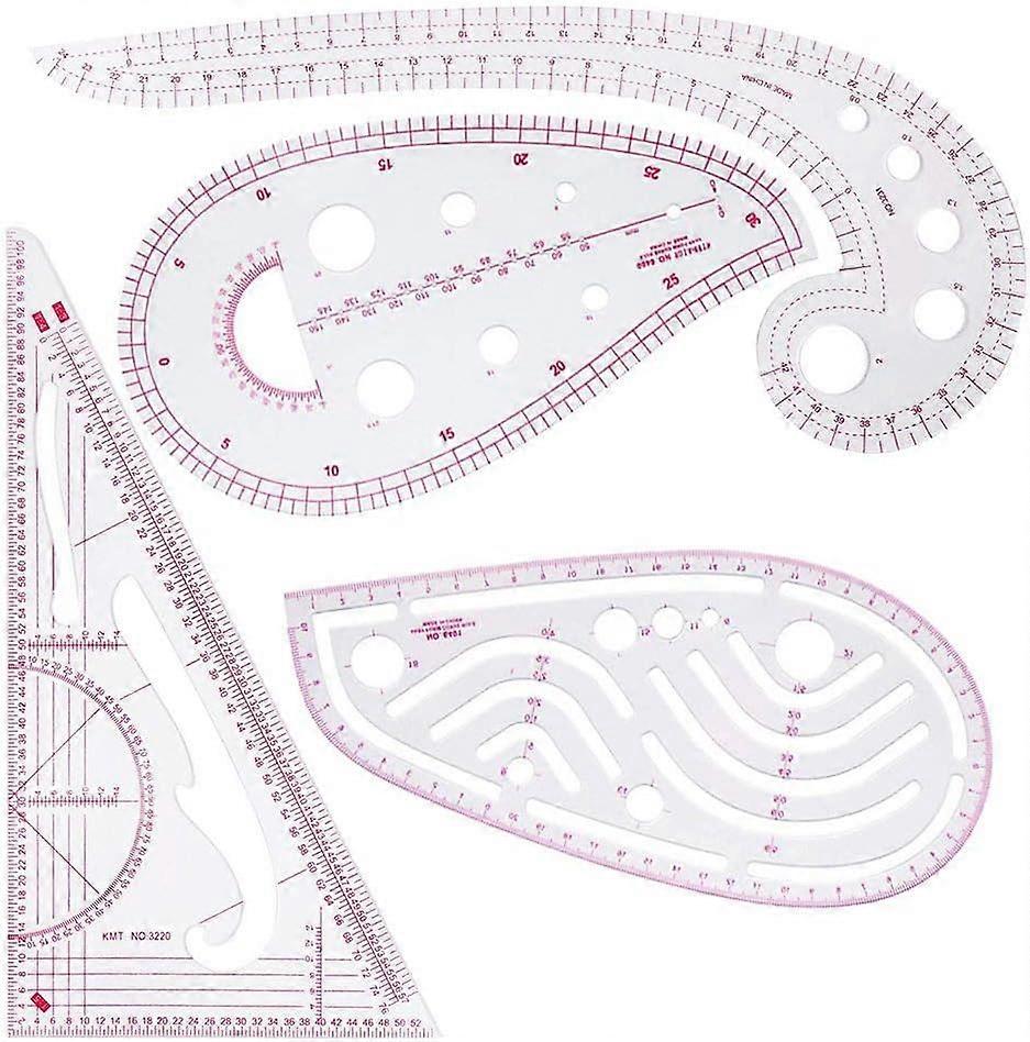 pieces clothing ruler, sewing ruler set, for sewing, tailoring, patterns, drawing, template, multi