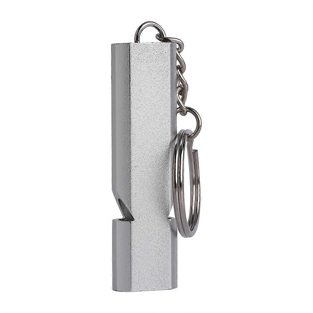 Portable High Frequency Loud Double Hole Emergency Whistle with Keychain
