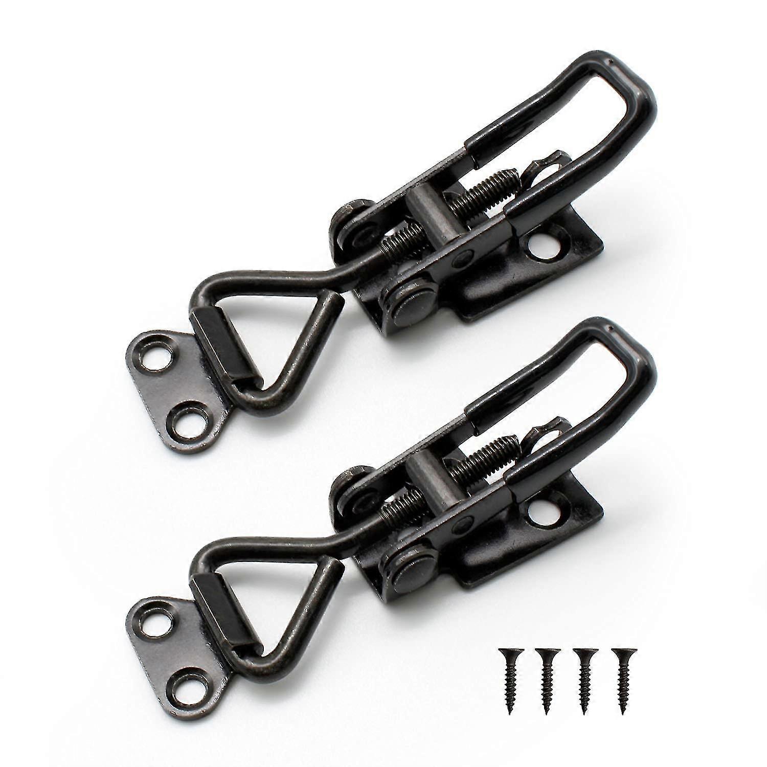 2 Pieces Adjable Toggle S, Steel Latch Clip, 100 Kg/ Lbs Hold Le