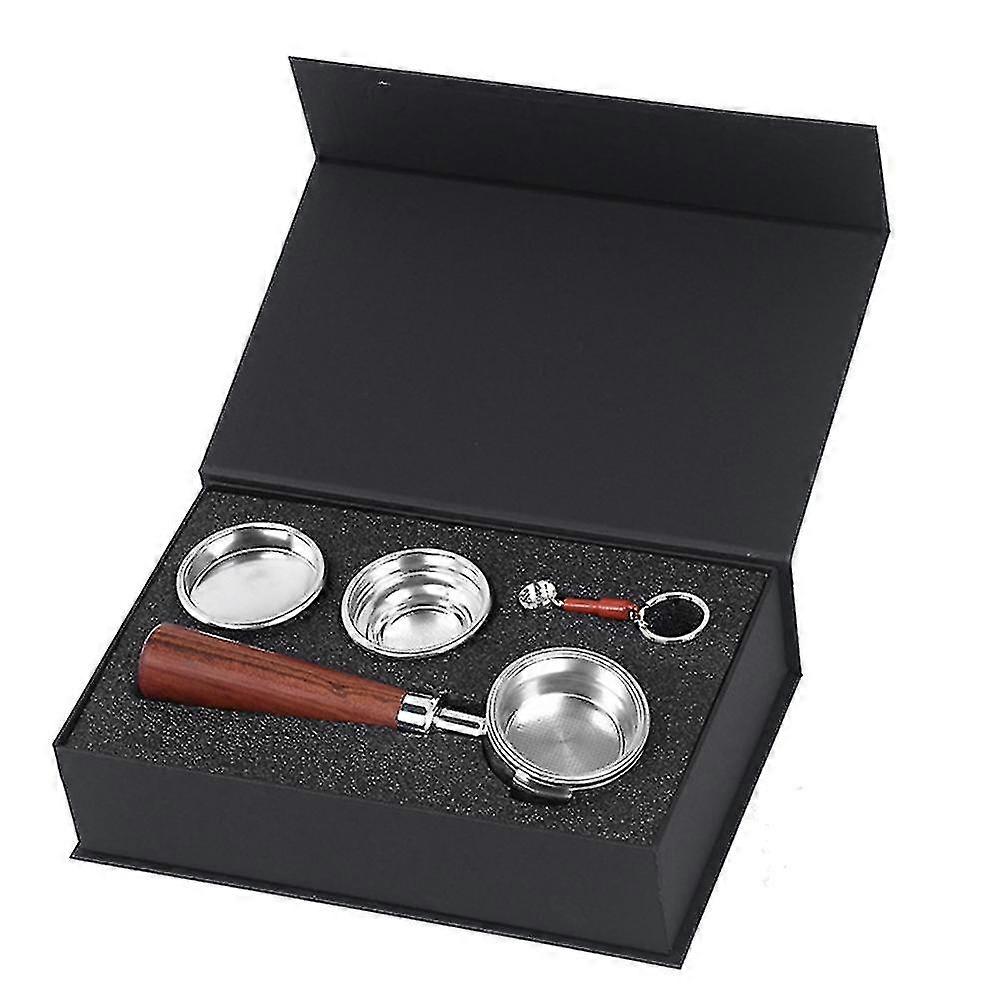 58mm Stainless Steel Binaural Coffee Maker Handle Bottomless D