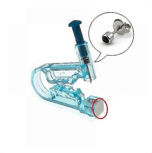 Ear piercing machine,Ear Piercing Gun Set Disposable Self Ear Piercing Guns Household Safety Ear Piercing Kit Tool With Ear Studs 2pcsblack