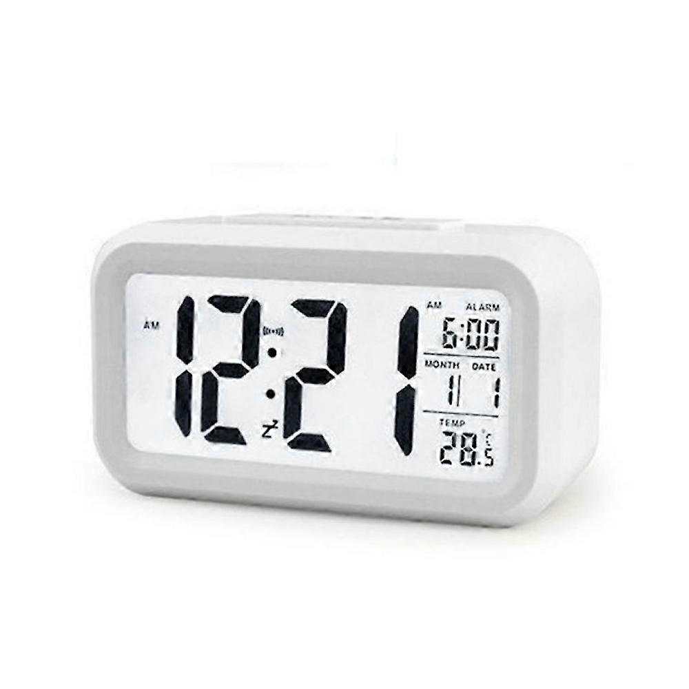 Digital LED Large Display Snooze Alarm Clock Night Light ThermometerP20211224232
