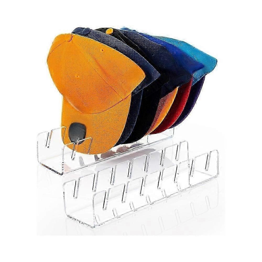 Acrylic Baseball Cap Display Stand, Clear Hat Holder Organizer - 2 Pack