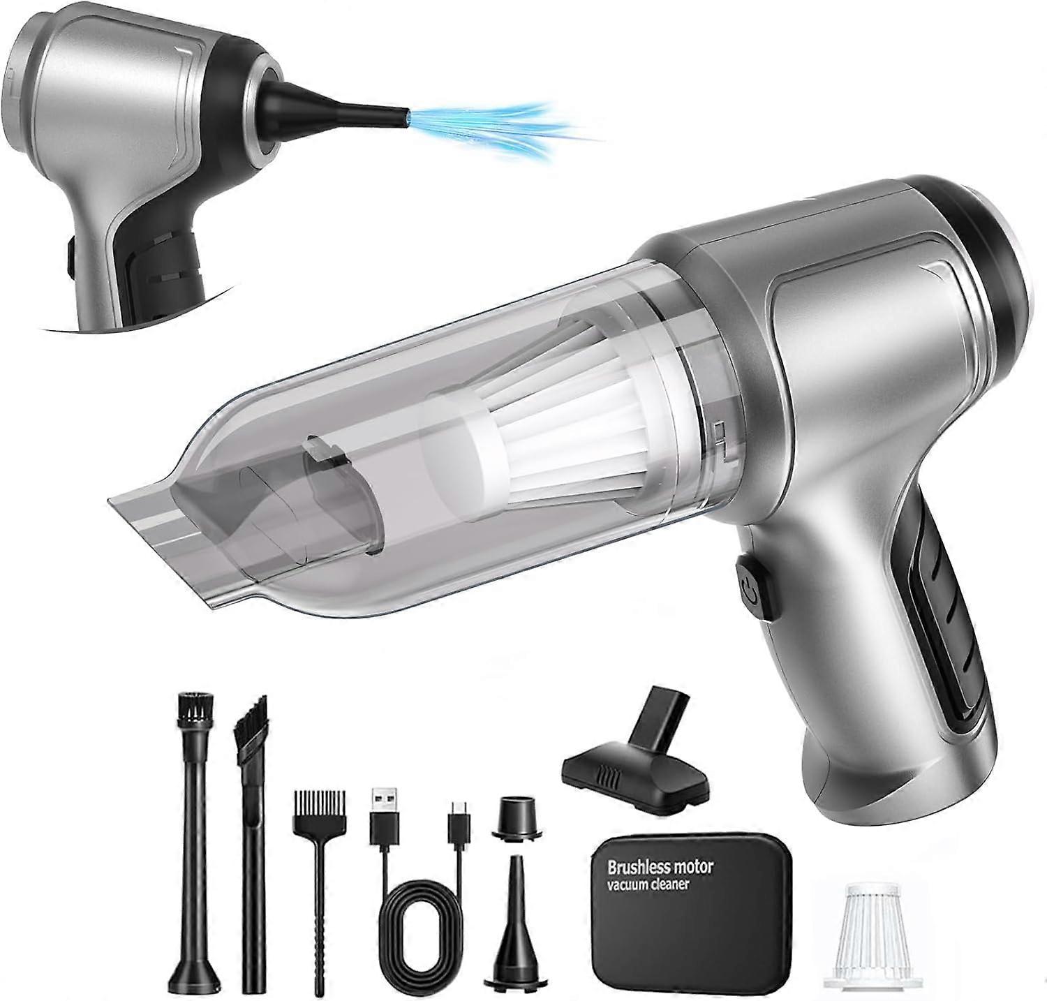 Car Vacuum Cleaner, Cordless Design with 12000PA Suction Power