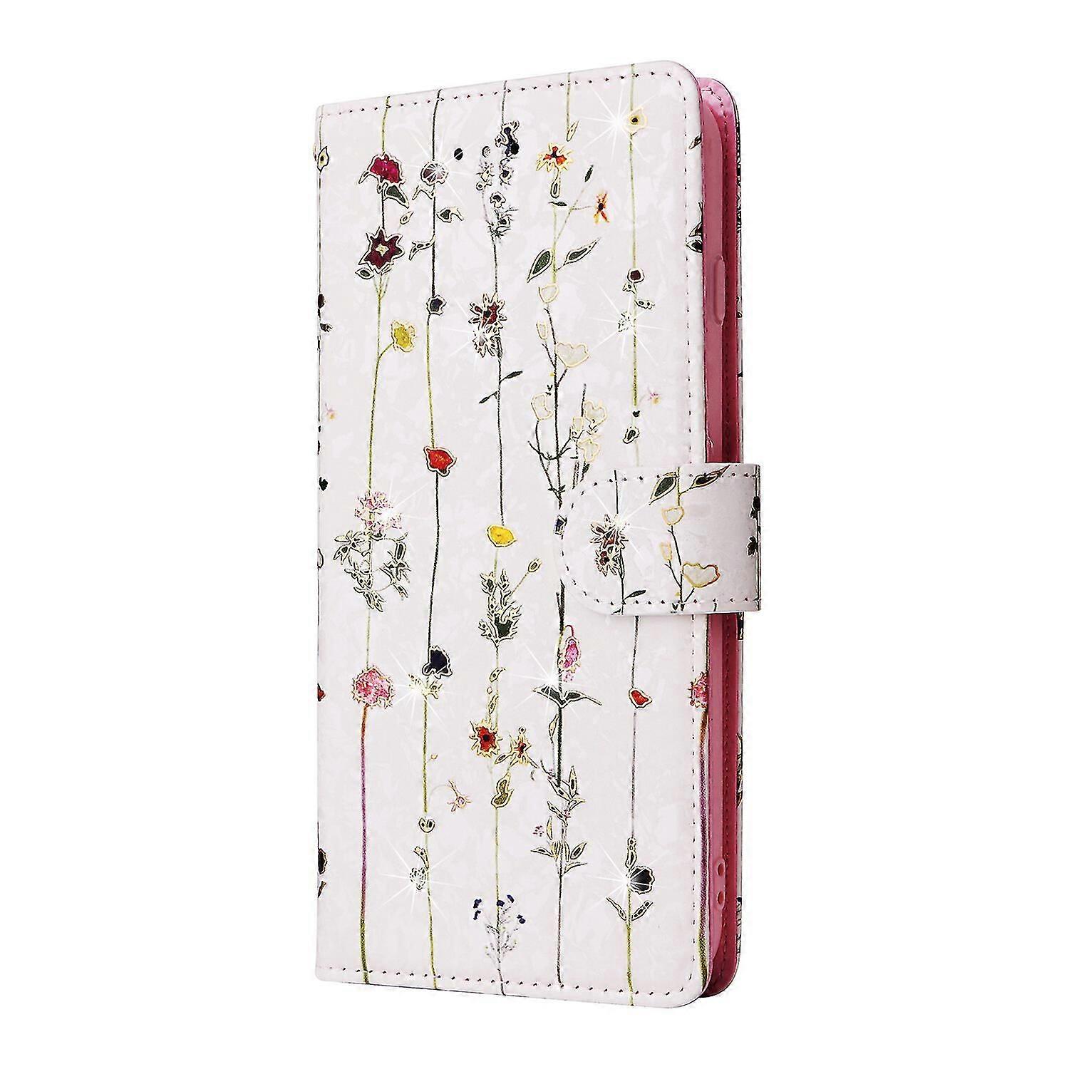 Compatible With Iphone 8 Plus/ 7 Plus Case Retro Gilded Flower Pu Leather Rfid Blocking Wallet Cover