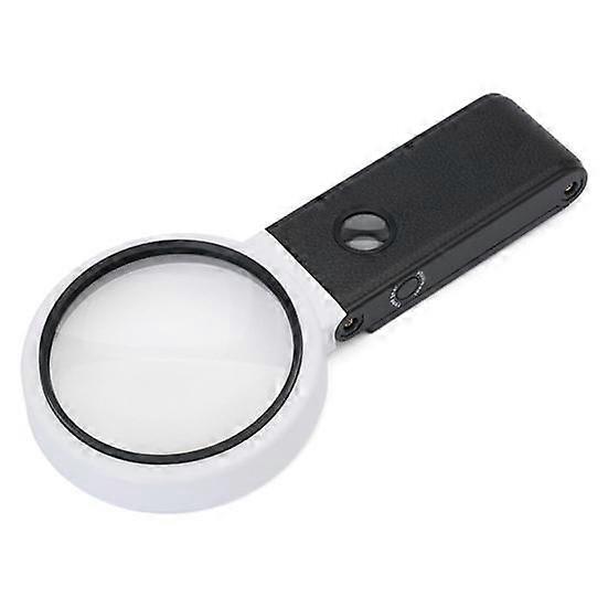 Magnifying Glass with Stand 6 LED Lights HD-compatible Clarity Scratch-resistant Double Glass Lens Reading Magnifier