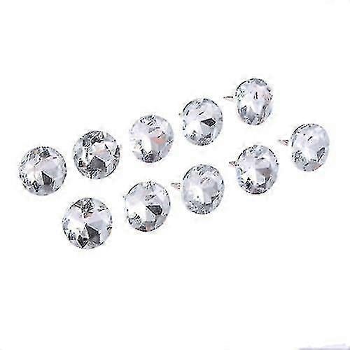 14/16/18/22mm Diamond Crystal Nails, Buttons Tacks Studs Pins For Sofa Wall