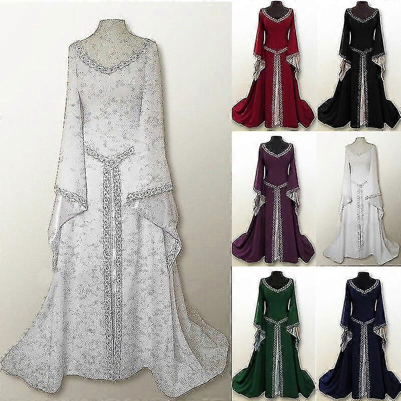 中世ルネッサンス女性のヴィンテージガウンドレスハロウィーンパーティーコスチュームコスプレ