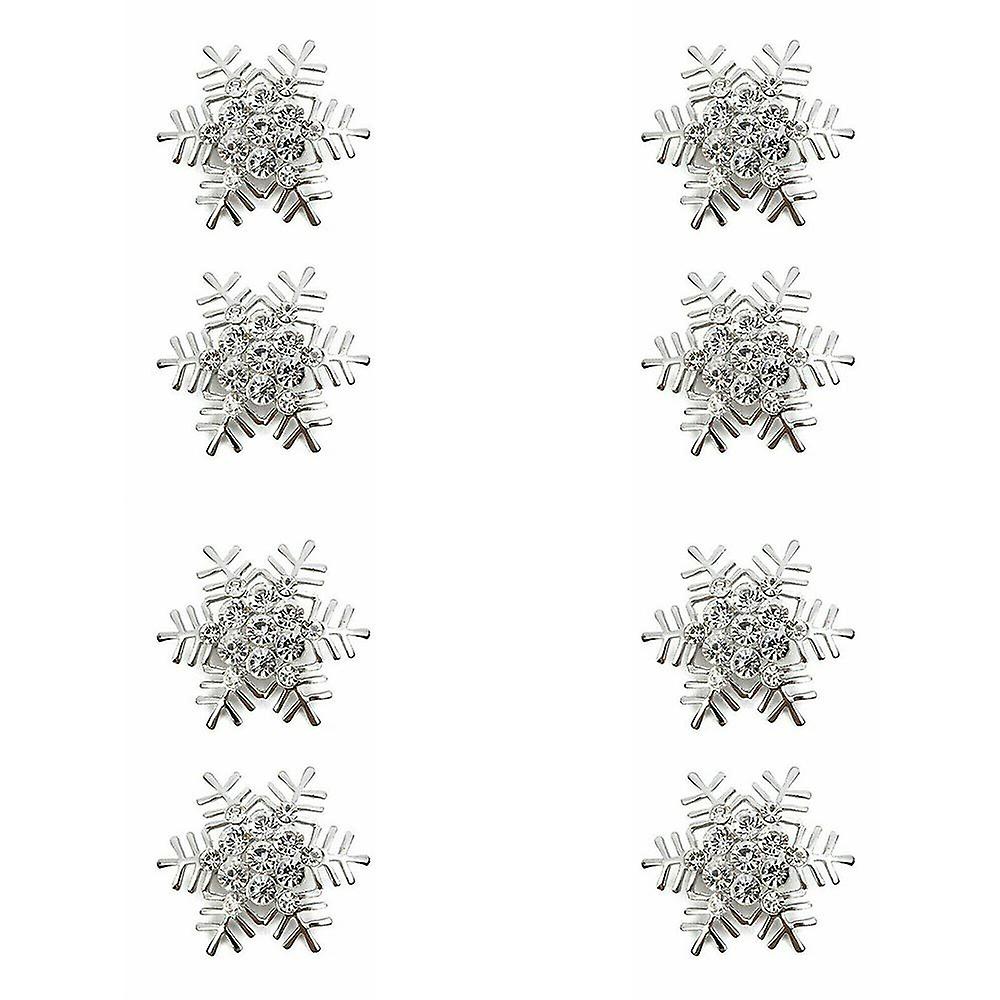 Alloy Snowflake Napkin Ring Xmas Party Dinner Table Decor