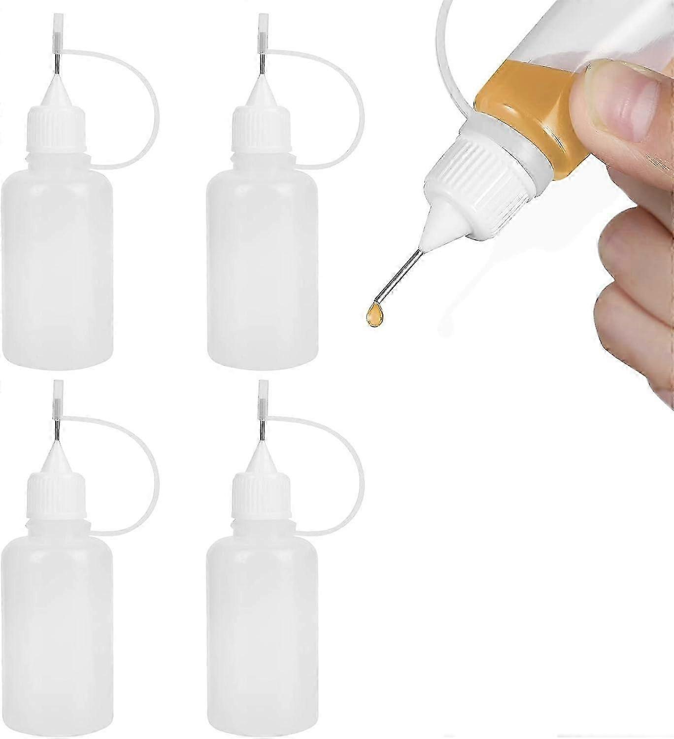 4 Pieces Pipette Bottle, Plastic Bottles, Plastic Bottle, Squeeze Bottle, Empty Glue Bottle, Precision Bottle, With Needle Tip, 5ml Empty Bottle