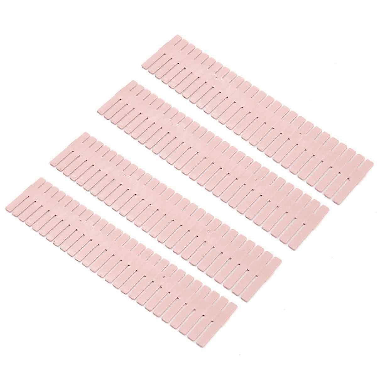 4-pack drawer divider organizer with adjustable dividers