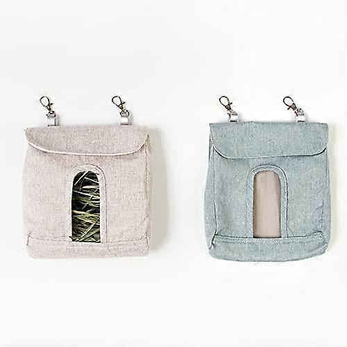 Rabbit hay feeder bag guinea pig hay storage sack for chinchilla hamsters and small animals M