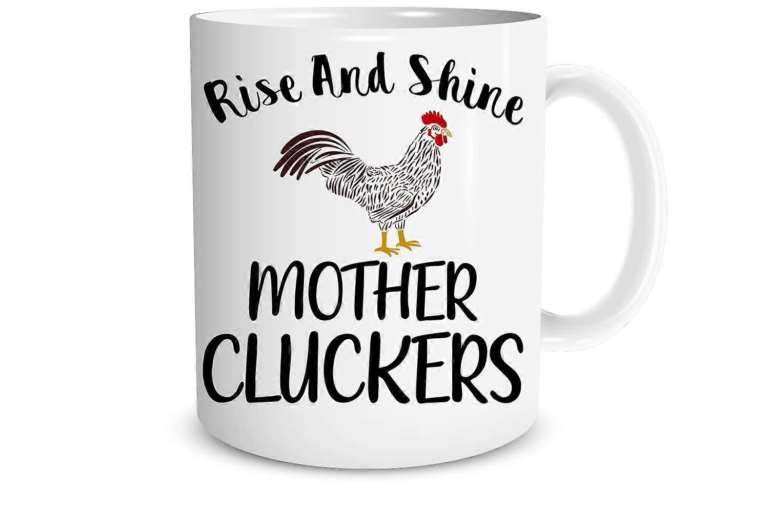 Funny rooster mug, 11 oz ceramic cup