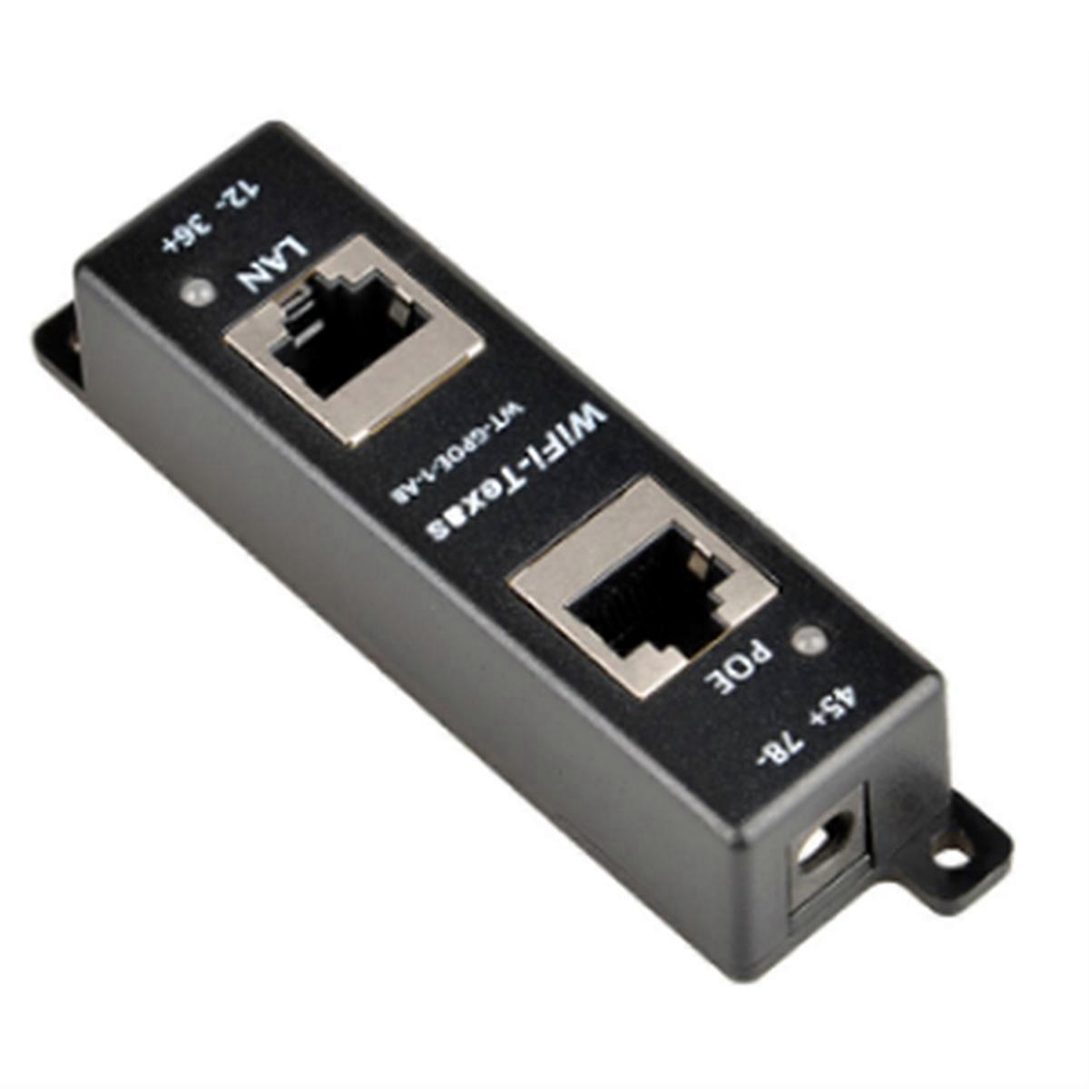 Passive Single Port Gigabit PoE Injector LED Indication Data and Power Mode a & B Shared All 4 Pair