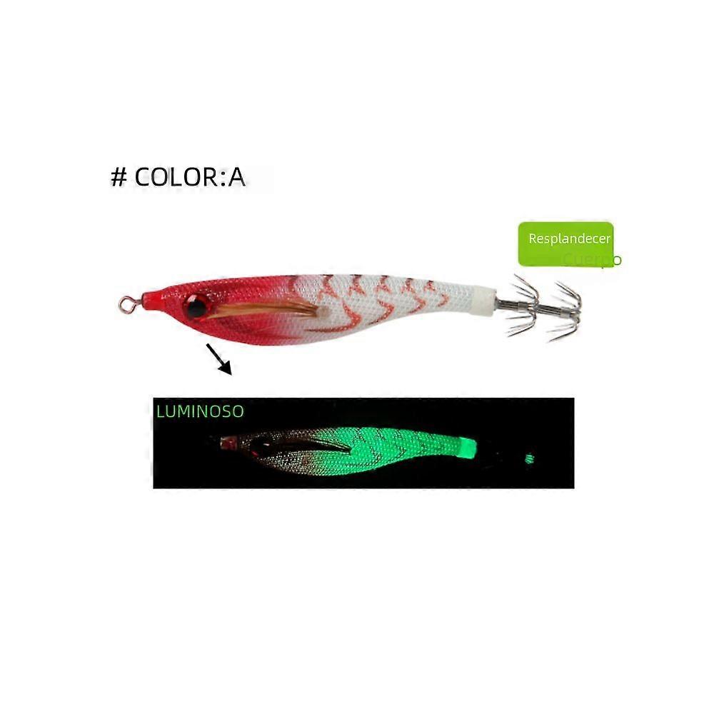 Squid Sinker and Hooks 2023 Jigs 99mm 6.5g Octopus Fishing Lure Simulation Shrimp Wooden Fishing Tools