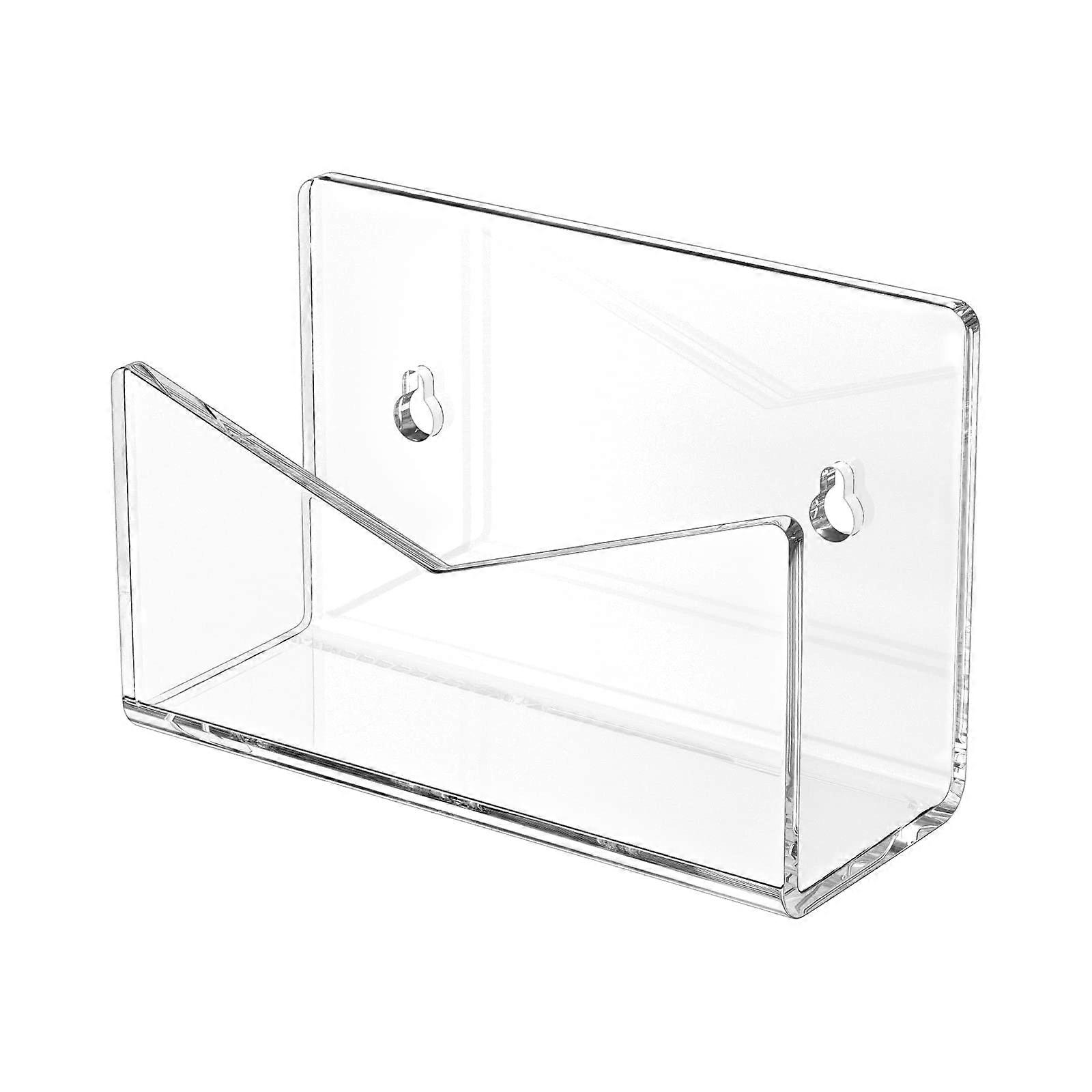 Clear Mail Holder for Home Office, School Use, Acrylic Organizer, 3-Tier Design, Functional Desk Storage Solution
