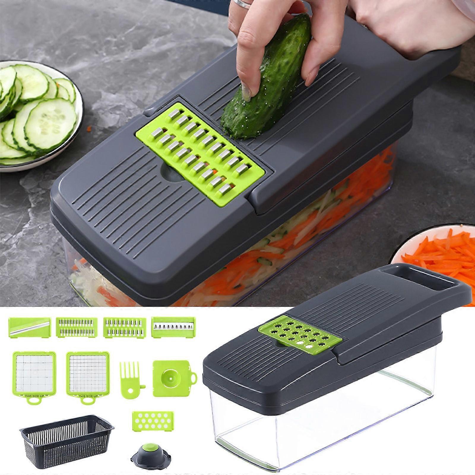 Multi-function Vegetable Cutter With Water Filter Household Vegetable Grater Blade Sevens-in-one Shredded Potato Shredded Radish Shredder