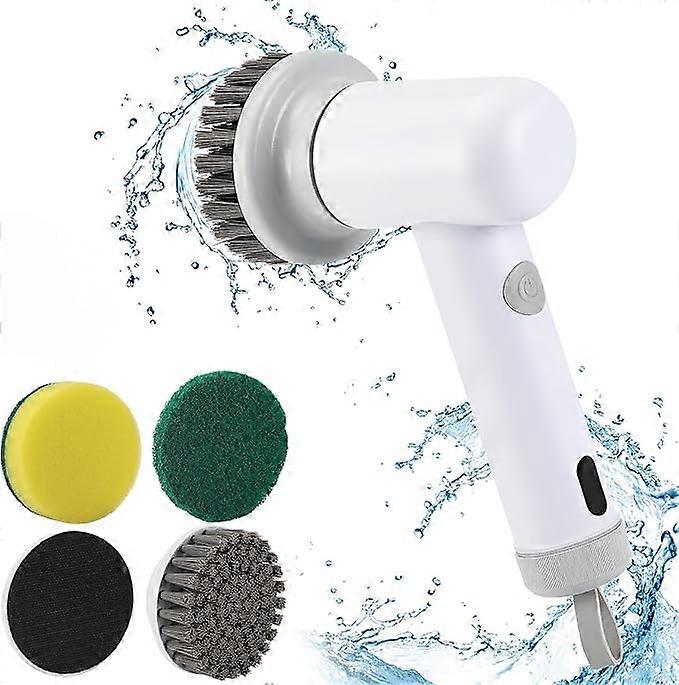 Electric Cleaning Brush, Cordless, Power Spin Rotating Brush, for Bathroom, Tile, Shower