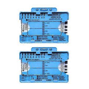 2pcs Ecg 7 Step Ruler, Ecg 7 Step Ruler For Ecg/ekg Interpretation, Ecg Ruler, Portable Ecg Assessment Tool Ekg Card-yvan