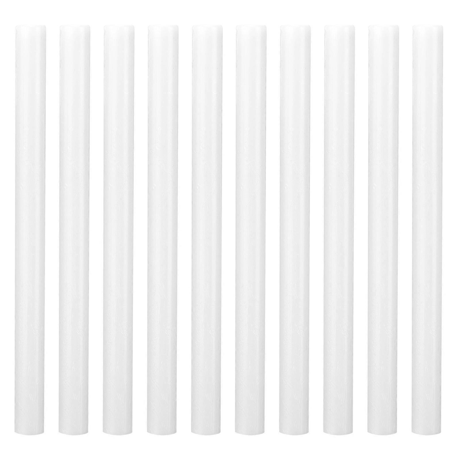 10Pcs Sealing Wax Sticks MultiColor Small Round Stamp Tools for DIY Invitations Cards Envelopes(Translucent )