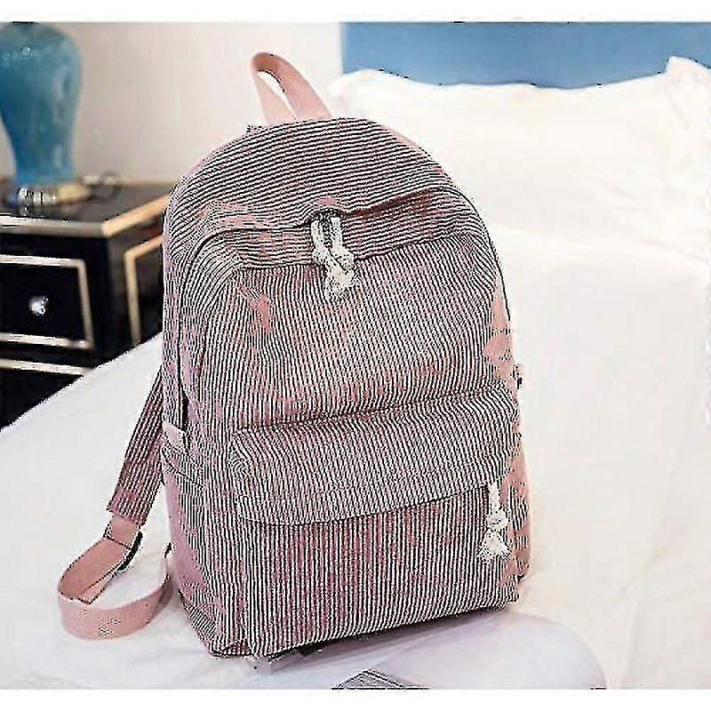 Backpack Style Soft Fabric Backpack Female Corduroy Design High Quality