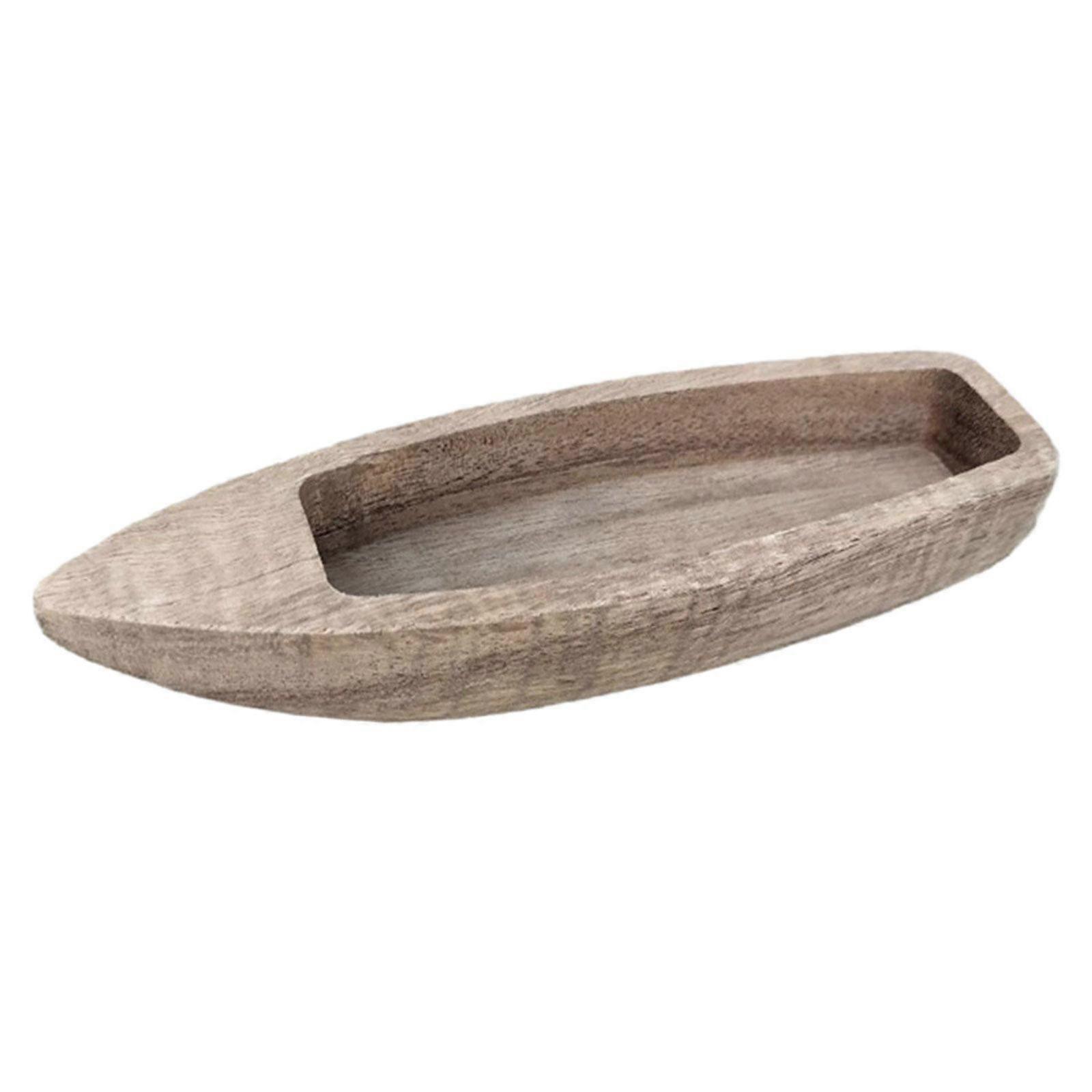 Wooden Boat Sailboat Figurine Model Boat Ornaments for Office Desktop Shelf