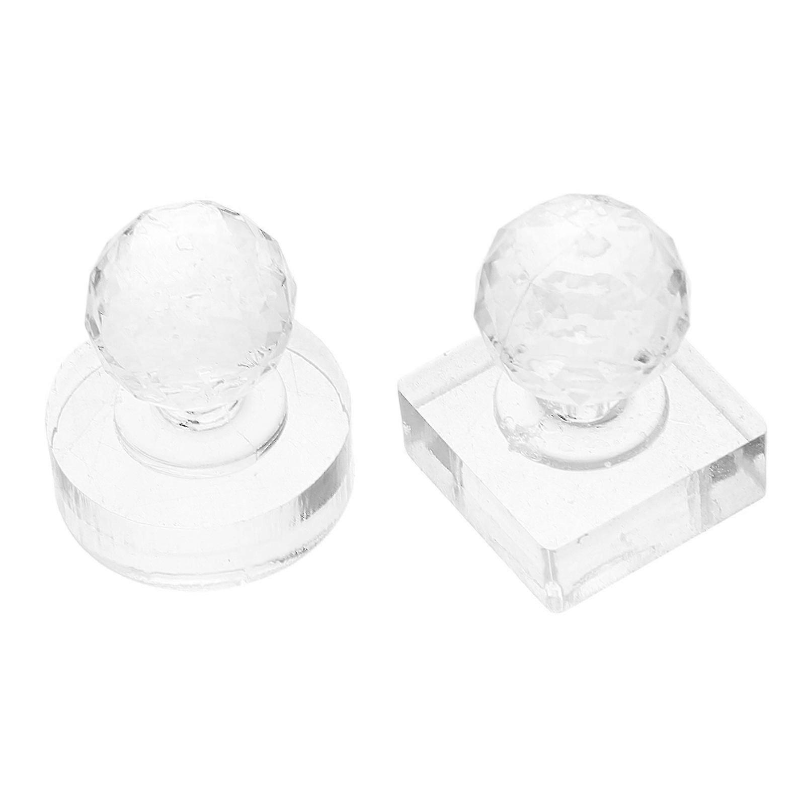2pcs Eyeshadow Pressing Tool Eyeshadow Stamper Blusher Pressing Stamp Eye Shadow Stamper Pressed Powder Stamper Eye Shadow Palette Repairing Tool High
