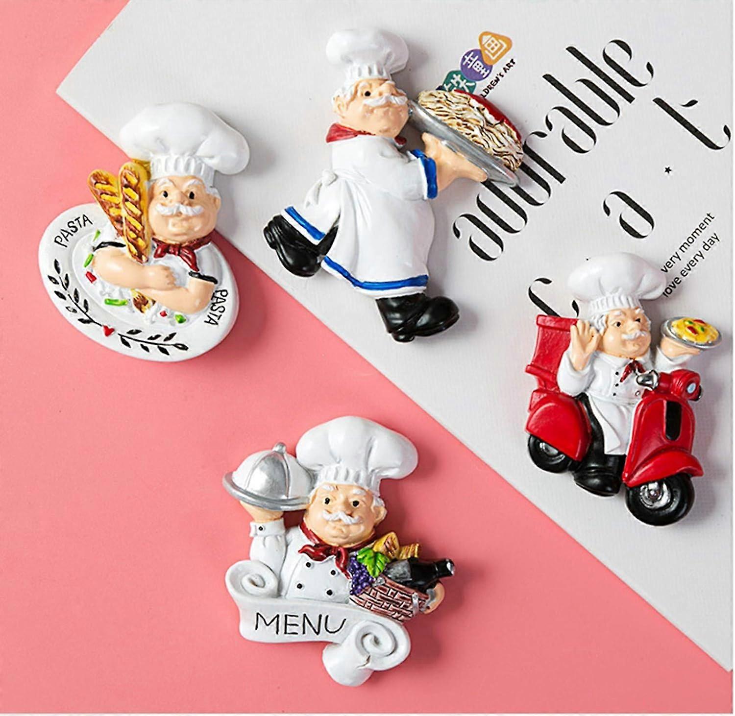 Eco-Friendly Chef Magnet Cartoon Kitchen Decoration