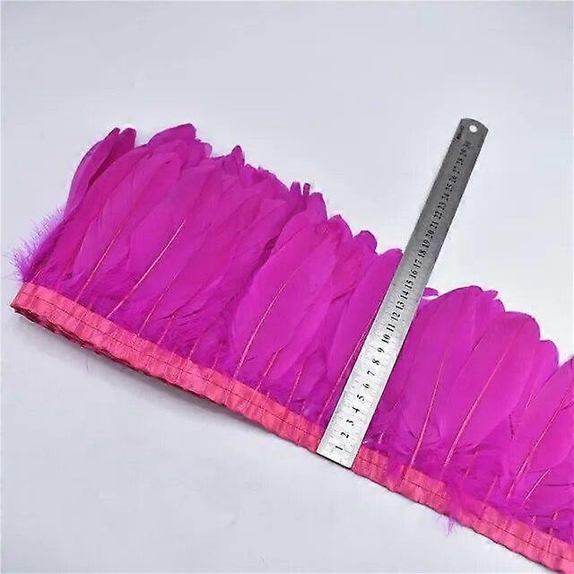 2Meters Goose Feathers Trims For Needlework Handicrafts Accessories Fringes Clothes DIY Wedding Party Shawl Decoration Carnival