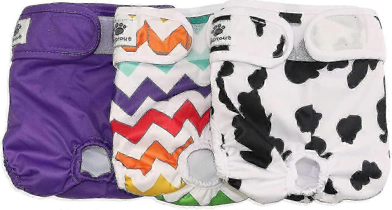 Shibingsheng Female Dog Diaper Reusable Washable Durable Doggie Diapers Pants(s)