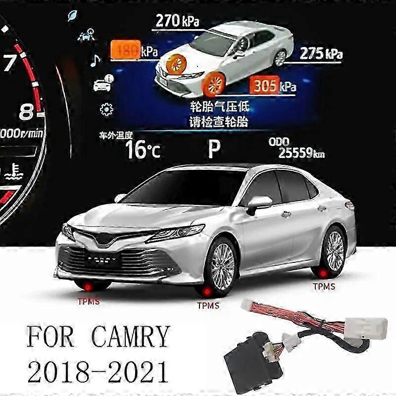 Motor Vehicle Sensors TPMS Tire Digital LCD Display Auto Security Alarm Tyre Pressure For Toyota Camry 2018 2019 2020 2021