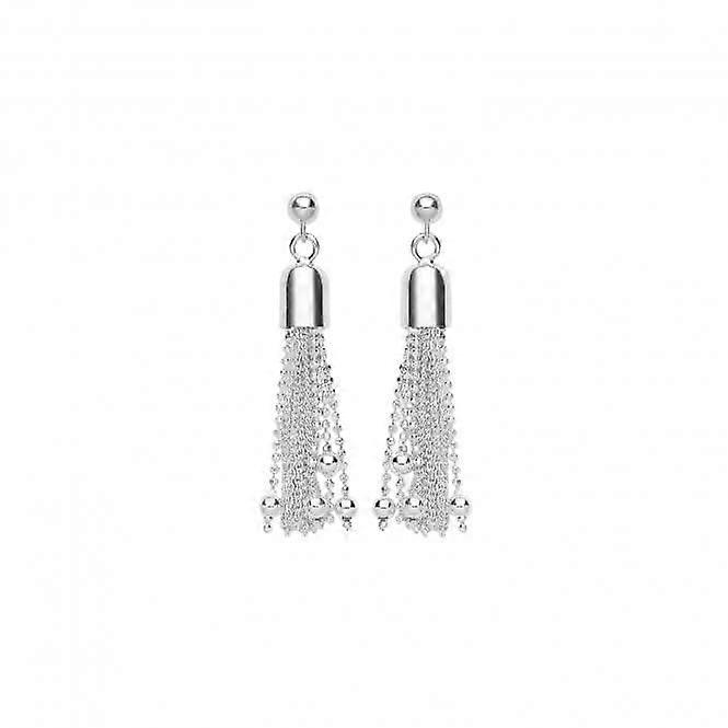 Acotis Silver Earrings Drops Tassel G51237