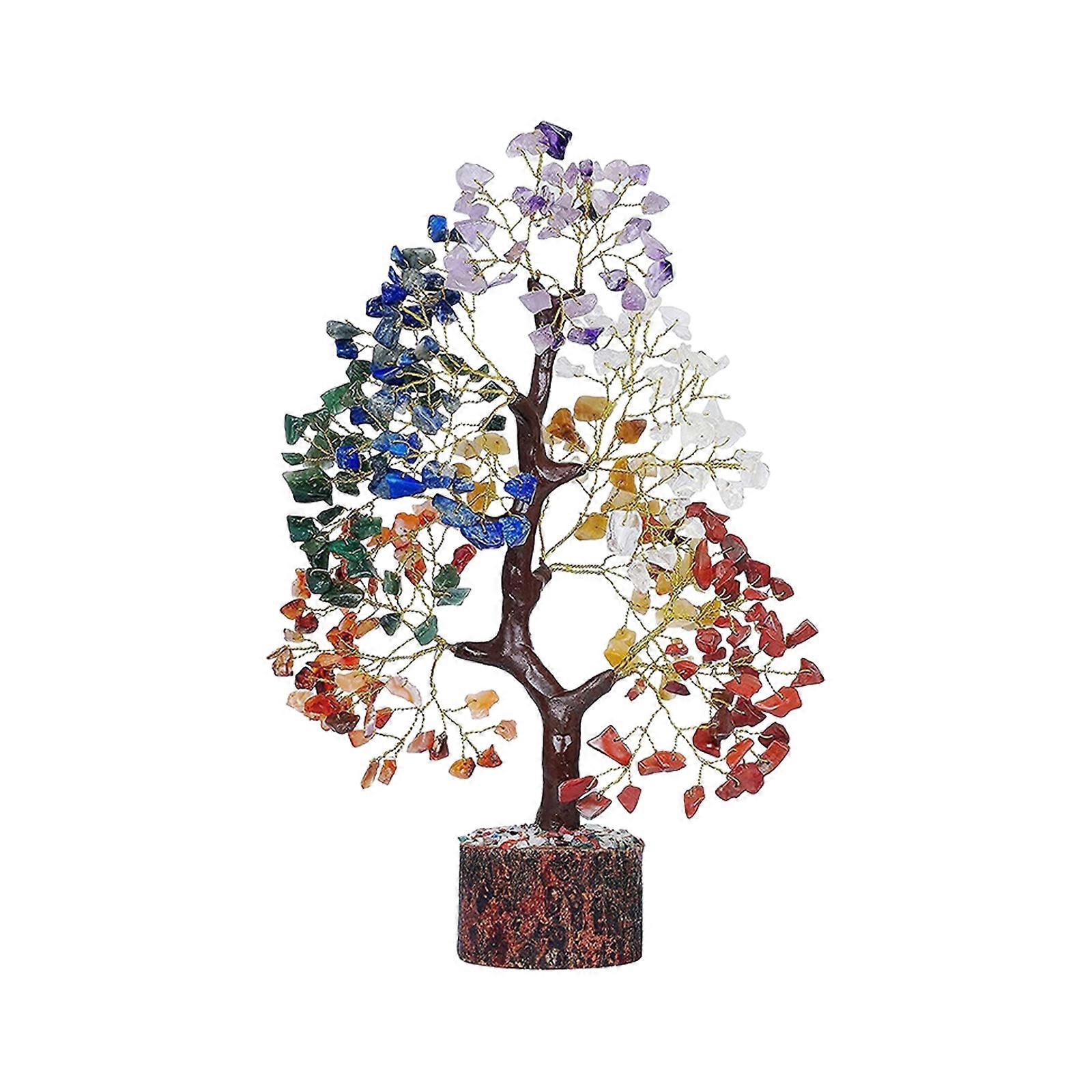 Colored Crystal Tree Wealth Tree Desktop Decoration