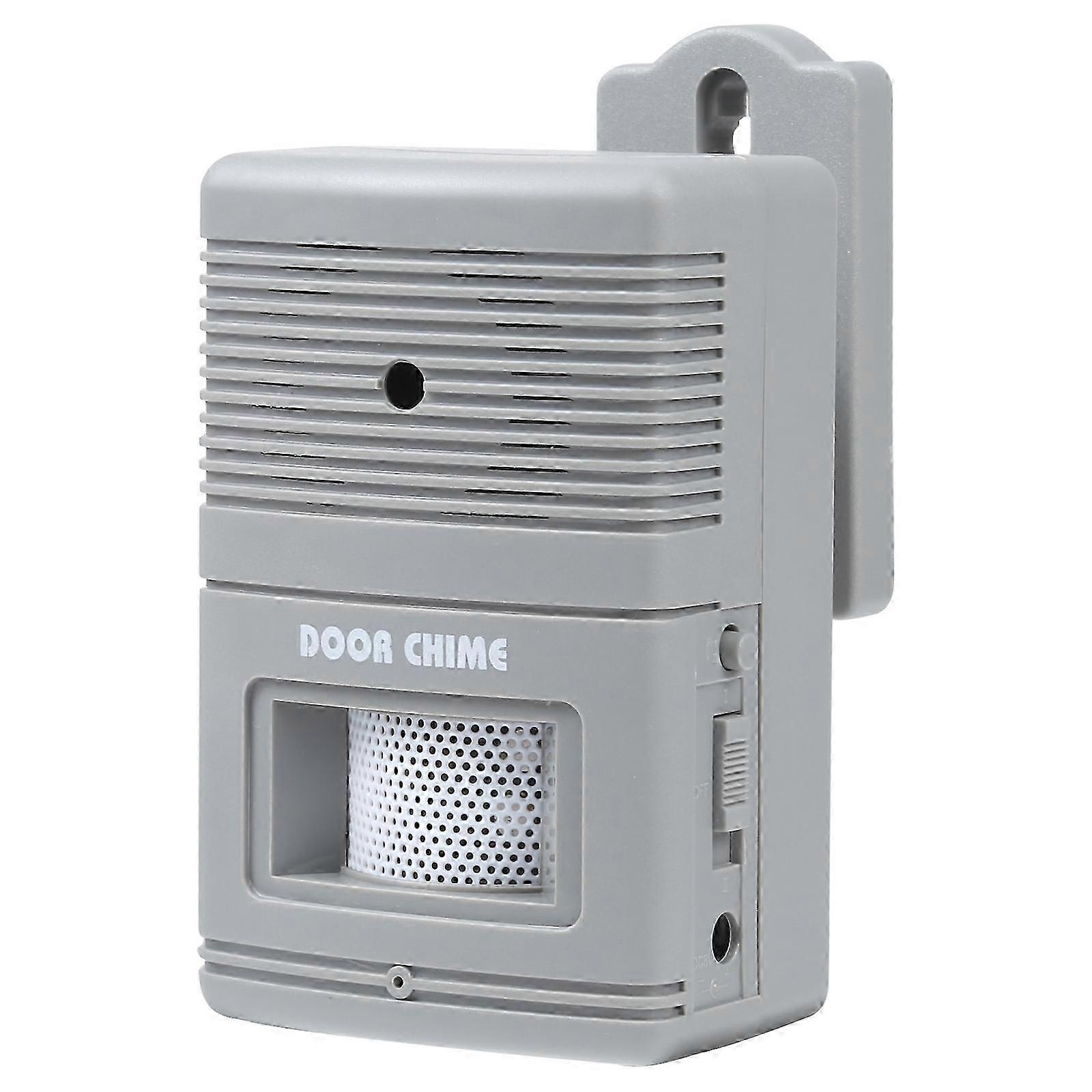 300D Grey Wireless Door Chime for Visitor Alarm Entry Alert