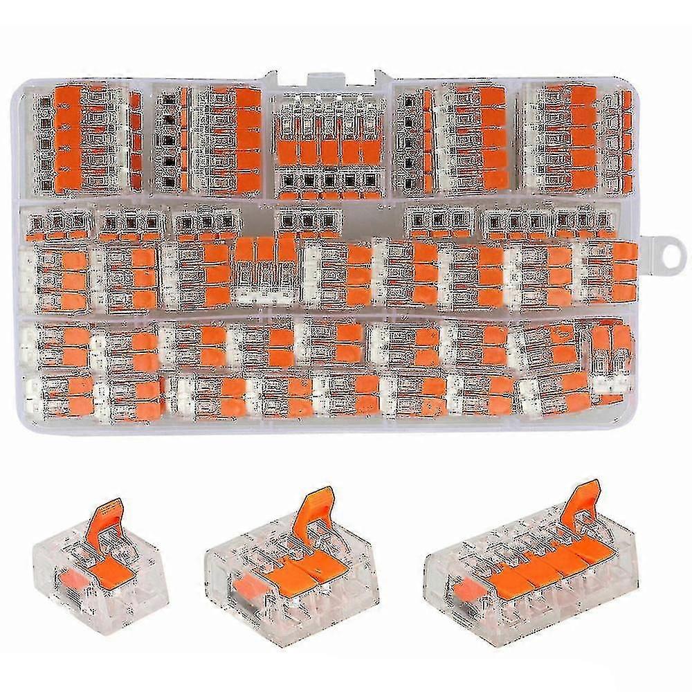 75Pcs Wire Connectors Nuts Lever Quick Pack Conductor Compact Connecti