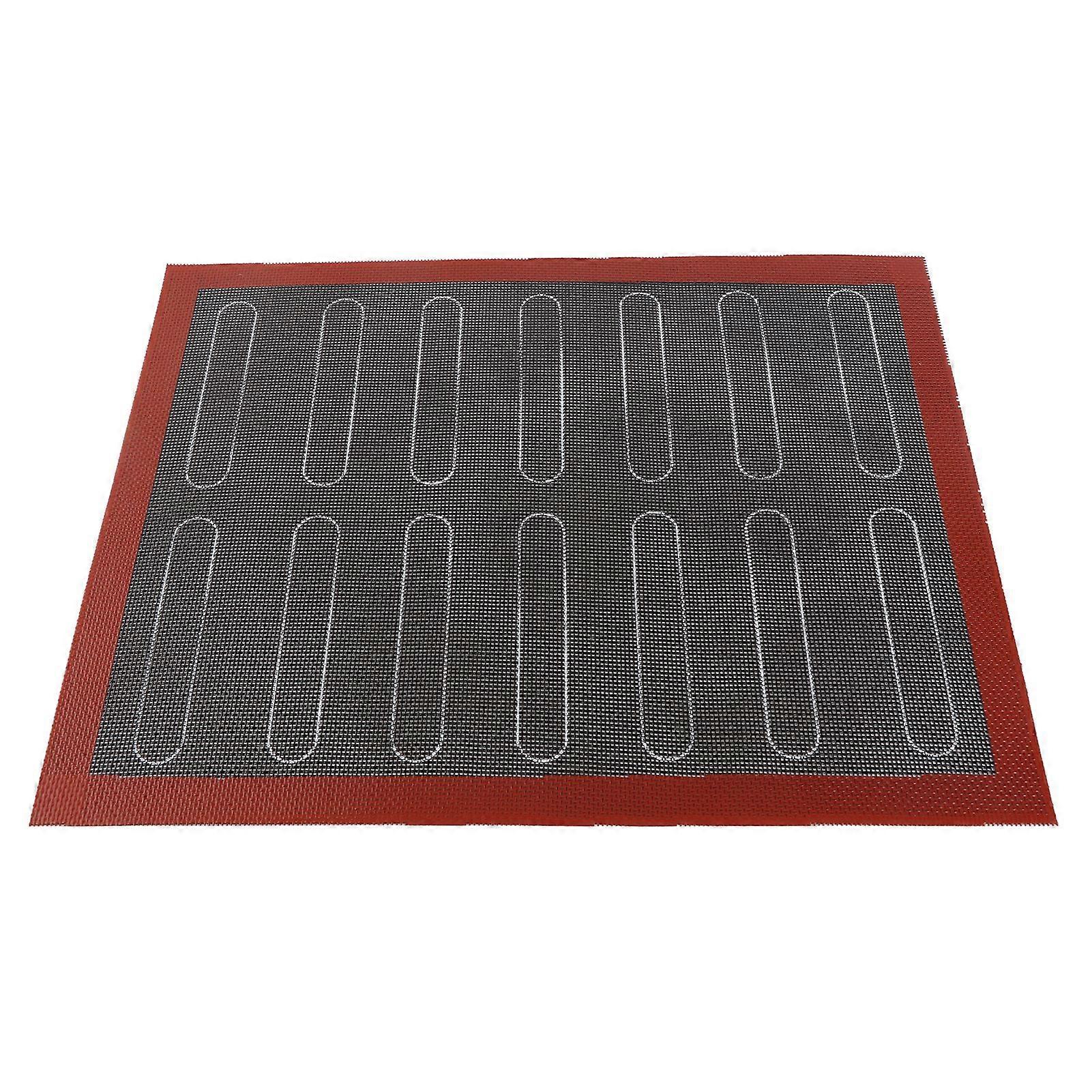 Micro-perforated non-slip silicone baking mat for cookies, macaroons, pizzas, cakes, microwave oven