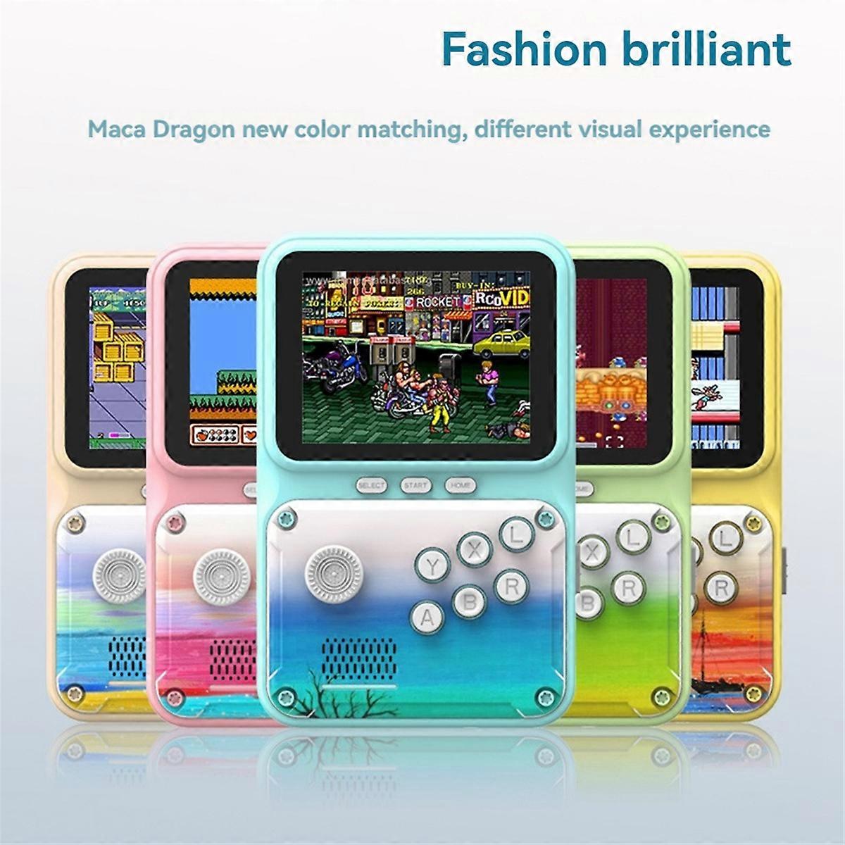 Handheld Retro Game Console 2.8 inch 500 Games Retro Arcade Apricot