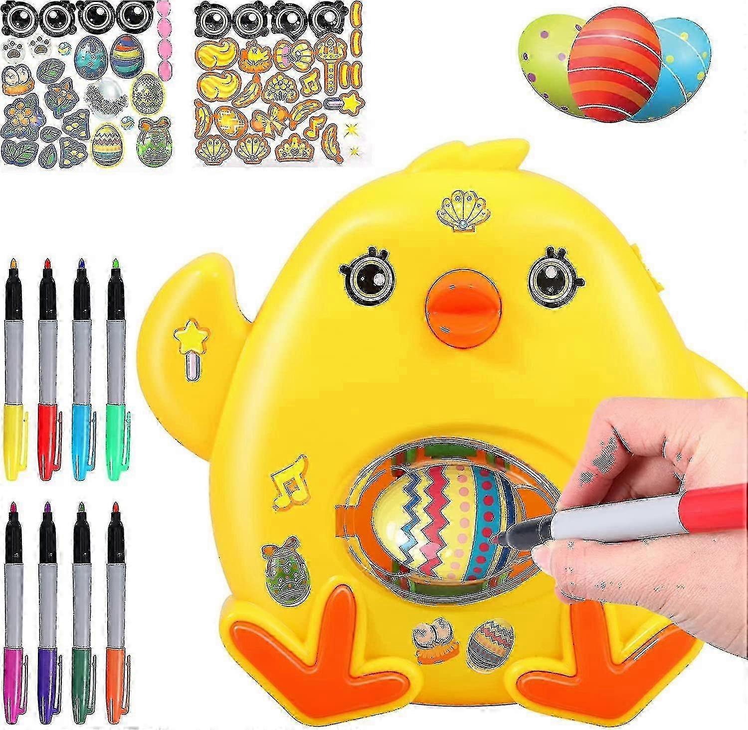DIY Easter Egg Decorating Kit Featuring Spinner Egg Coloring and Drying Machine