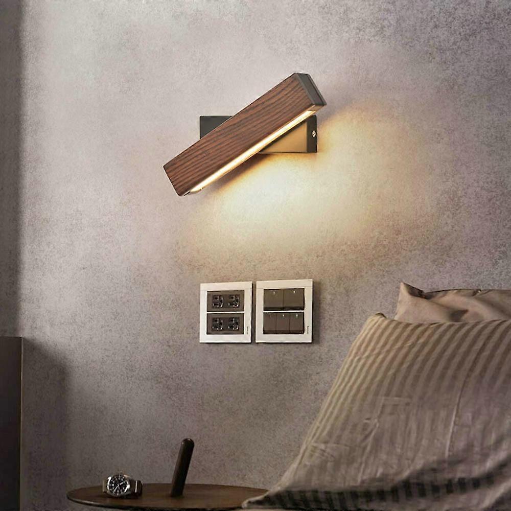 Simple Rotatable Bedside Bedroom Wall Lamp Warm Night Light 31cm