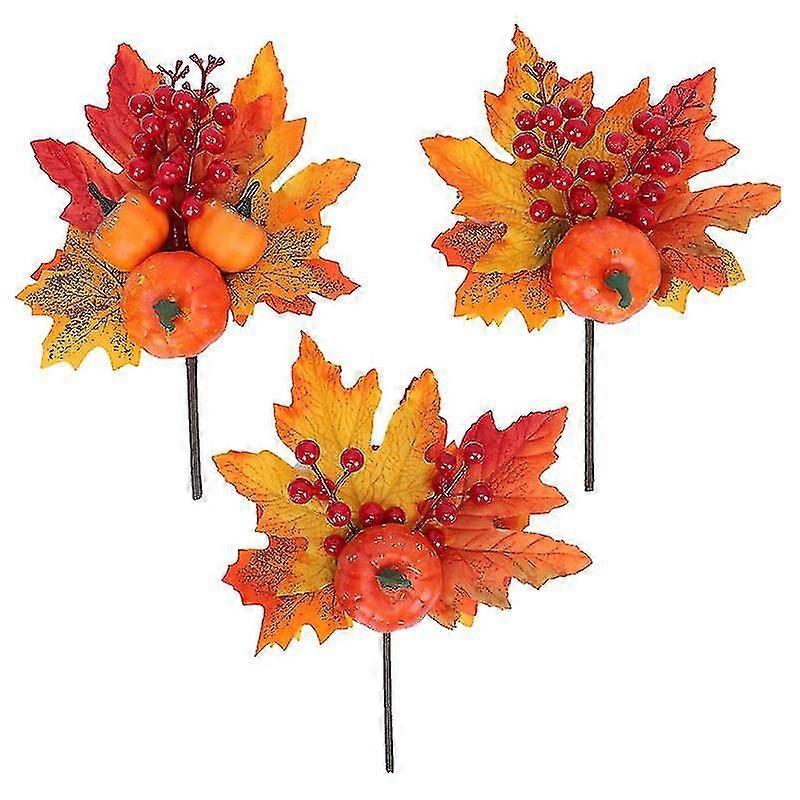 3pcs Simulation Pumpkin