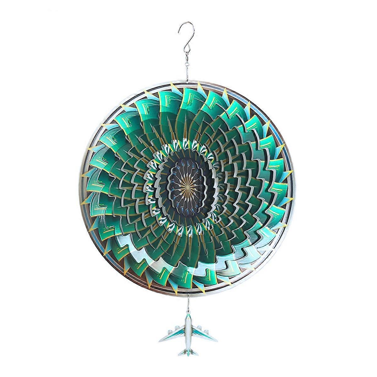 3D Wind Spinner 12Inch Garden Laser Cut Hanging Wind Spinner Art Deco