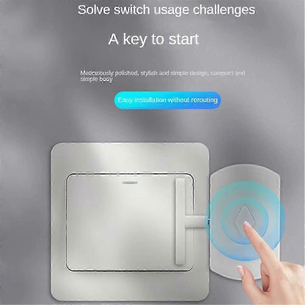 New Wireless Light Button Remote Button WRemote Button Lazy Lights Off Finger Robot Rechargeable Long Standby