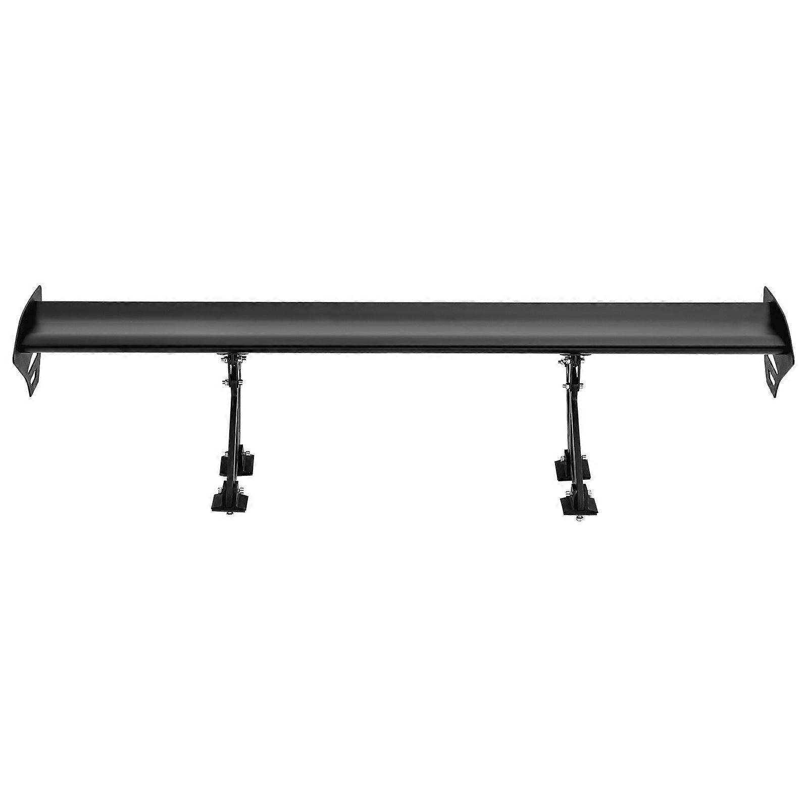 Aileron de voiture GT Wing, aileron universel de 43,3 pouces à un seul étage, aluminium léger réglable, noir