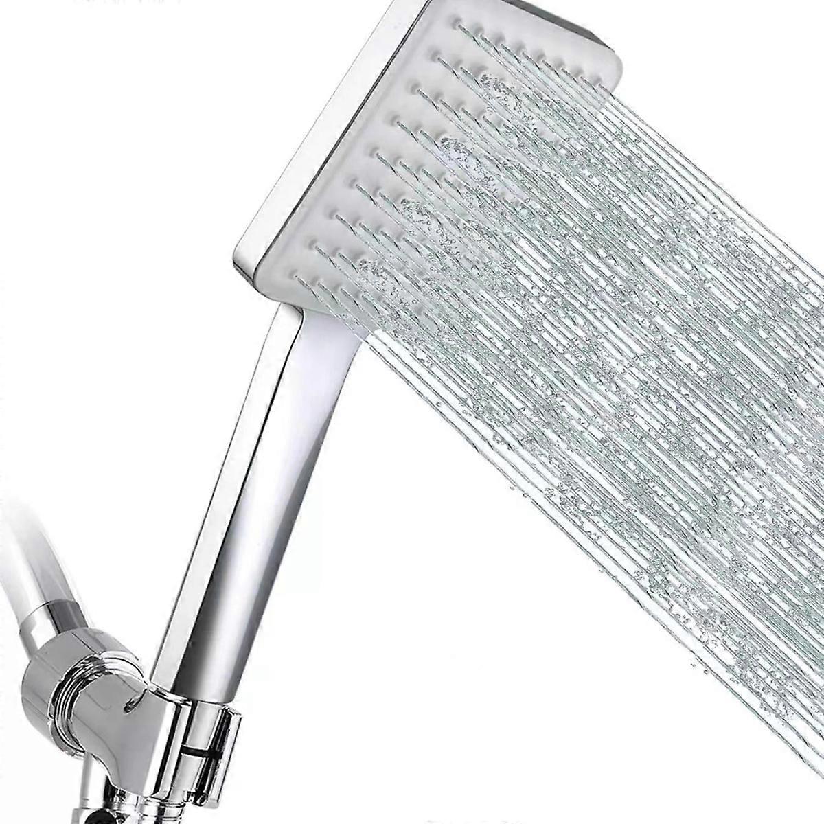 Six-function handheld showerhead - showerhead + hose + wall mount
