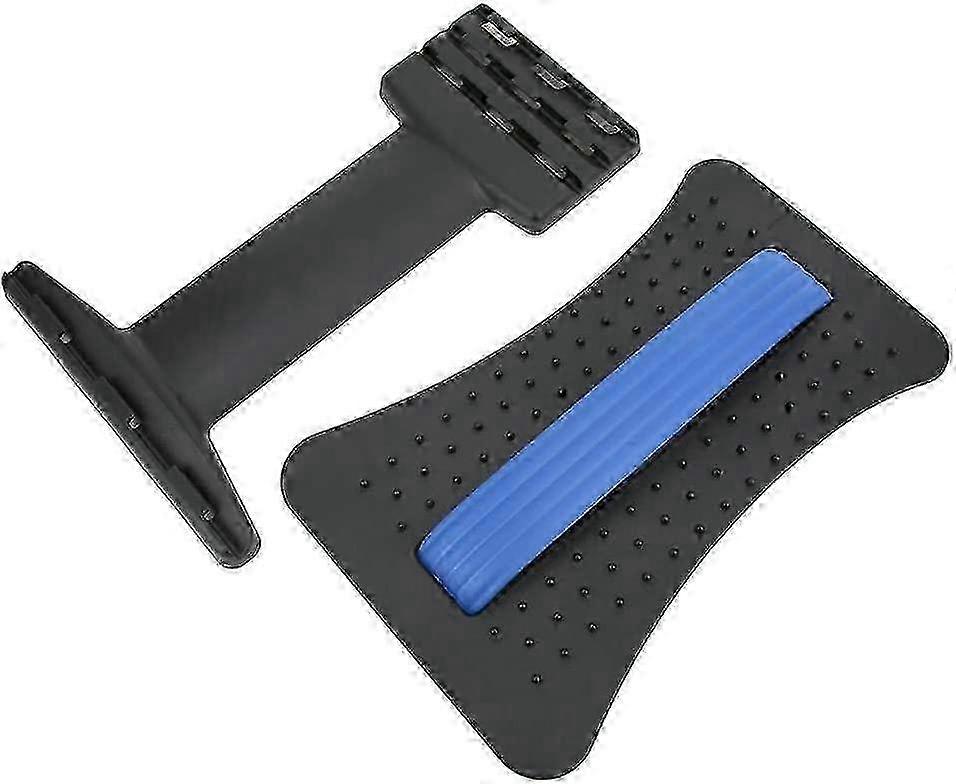 Spinal Lumbar Support Lumbar Disc Herniation Back Massage Stretching Massager-Blue