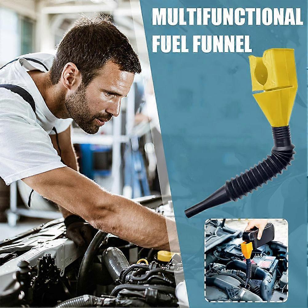 For Car Motorcycle Refueling Funnel Flexible Portable Gasoline Filter Transfer