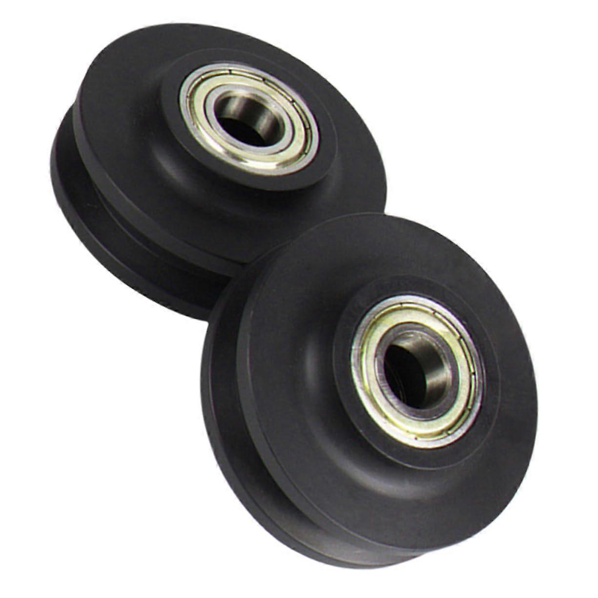 2Pcs Sliding Gate Roller with Steel and Nylon Wheels Smooth Operation