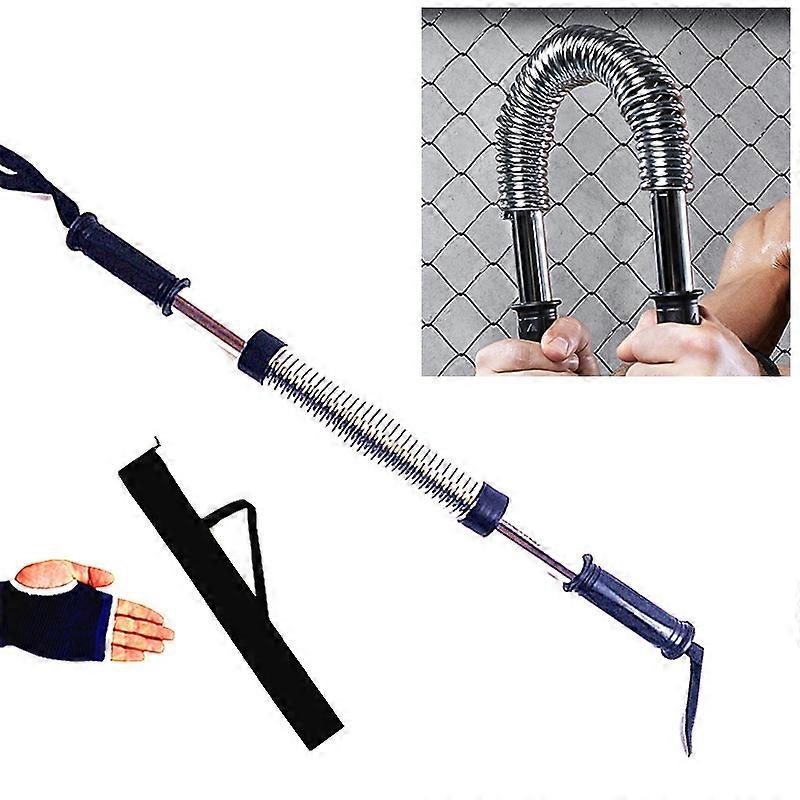 30kg Electroplating Spring Hand Grips Arm Strength Brawn Training Device + Hand Guard + Storage Bag Set (White)